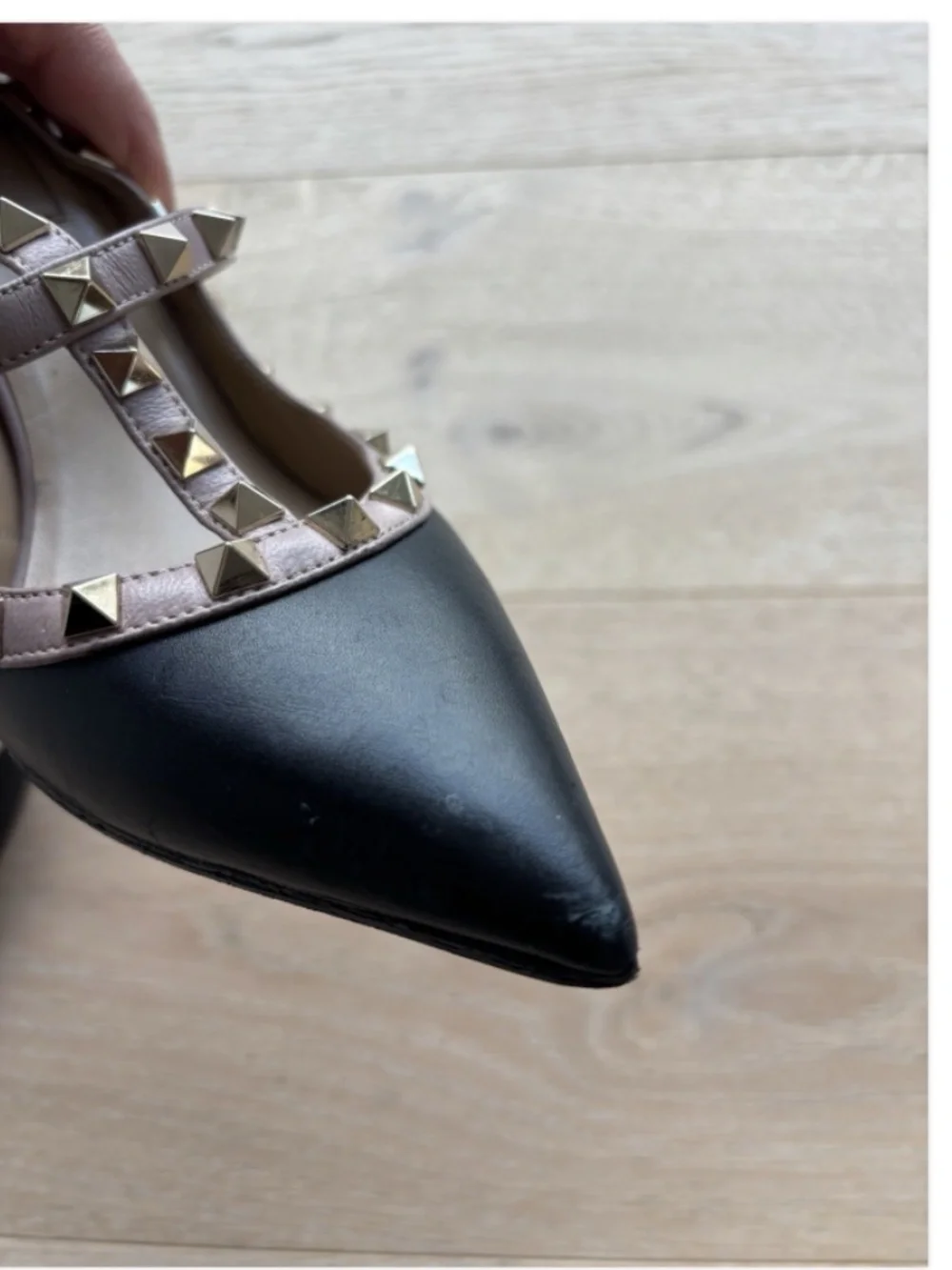 Valentino Black Rockstud Ankle Strap Pump Size 38, Authentic. - Picture 3 of 12